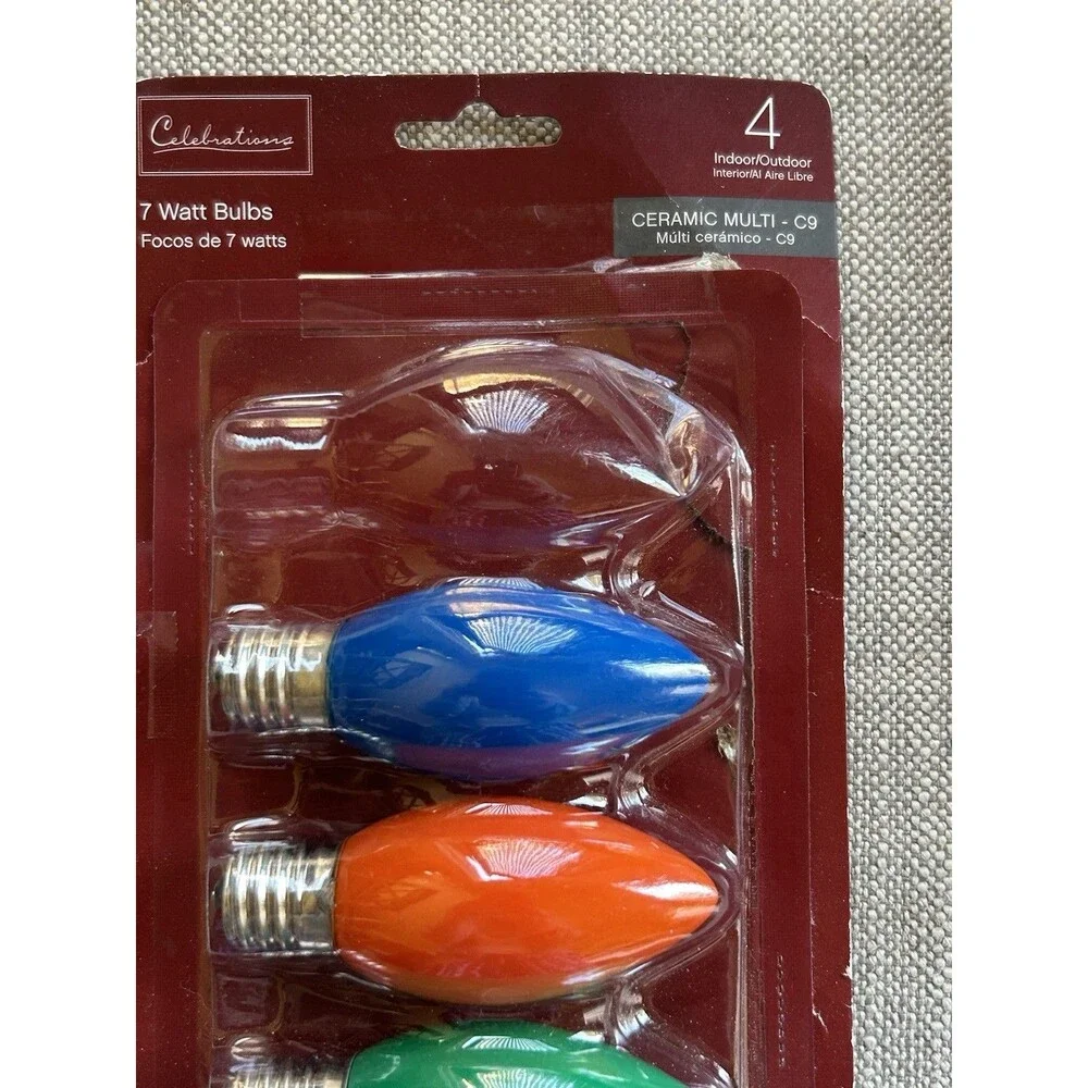 Vintage (10) and New (3 in package) Holiday Christmas Light Bulbs